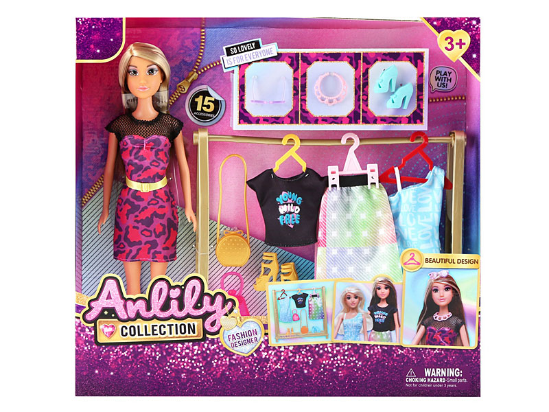 11.5inch Solid Body Doll Set toys