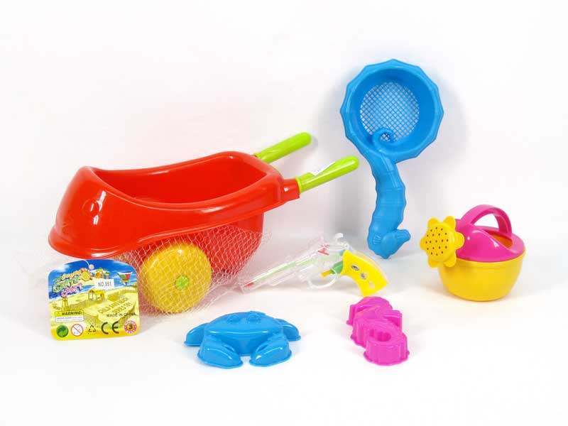 Sand Go-cart & Water Gun(6in1) toys