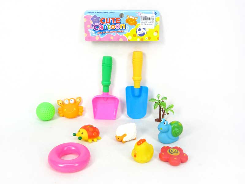 Sand Game & Latex Animal toys