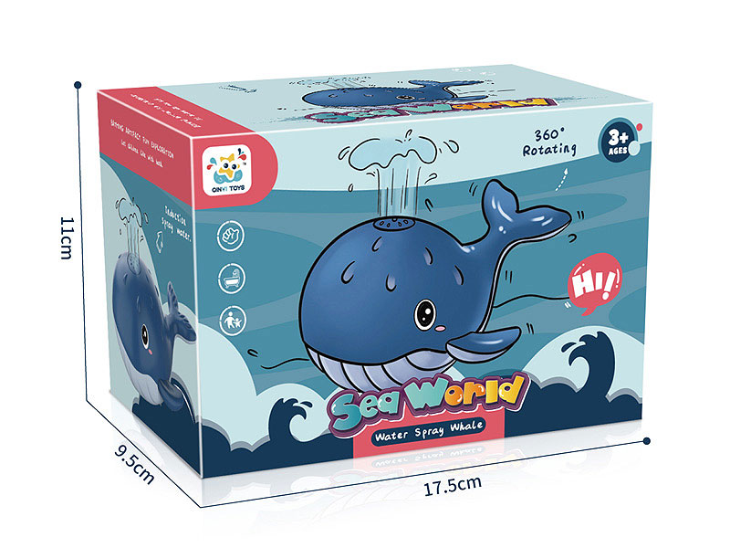 Induction Water Jet Whale W/L toys