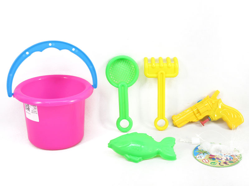 Beach Set & Water Gun(5in1) toys