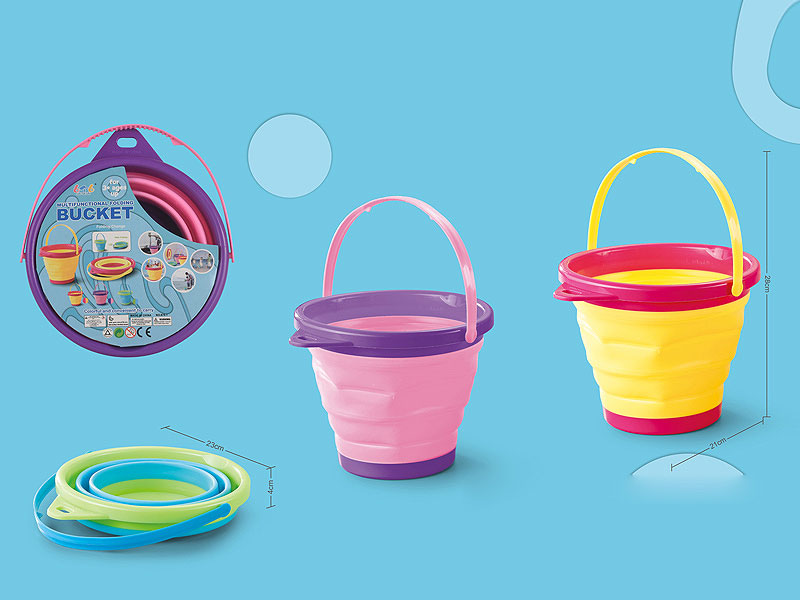 Folding Beach Bucket(3C) toys