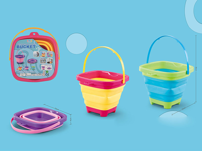 Folding Beach Bucket(3C) toys