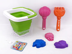 Folding Beach Bucket(6in1) toys