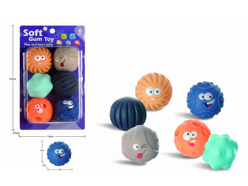 Soft Rubber Ball(6in1) toys