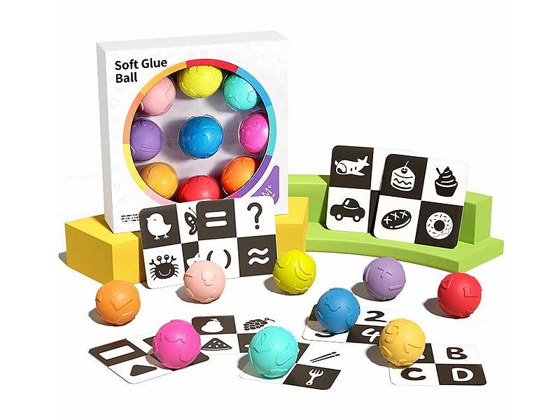 Early Education Cognition Soft Glue Ball toys