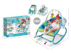 2合1婴儿振动摇椅带音乐+蚊帐