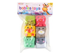 Soft Rubber Animal Building Blocks(6PCS) toys