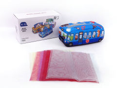 蓝色巴士款婴儿纸巾盒（10纱巾）