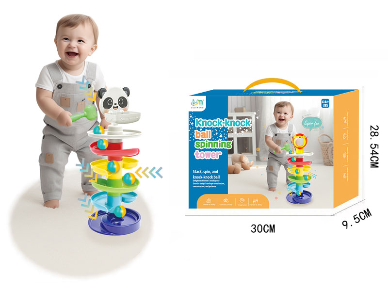 Knock-knock Ball Spinning Tower toys