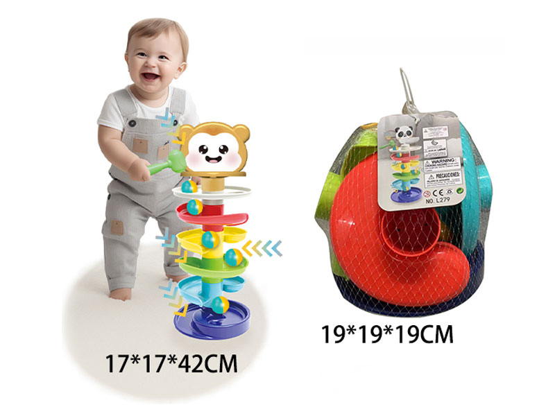 Knock-knock Ball Spinning Tower toys