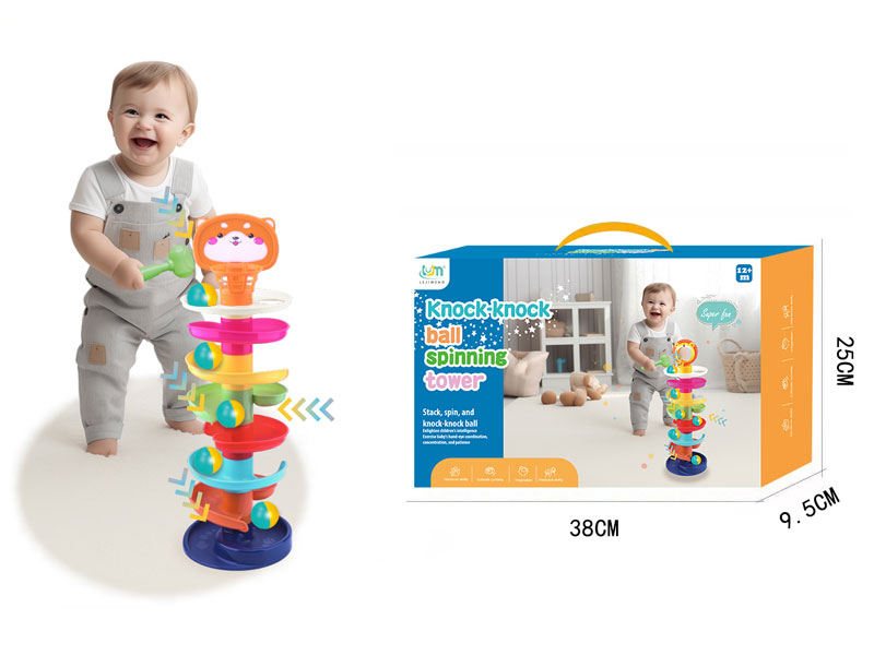 Knock-knock Ball Spinning Tower toys