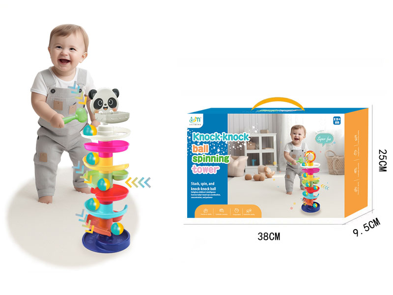 Knock-knock Ball Spinning Tower toys