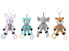 婴儿毛绒公仔安抚牙胶风铃挂件