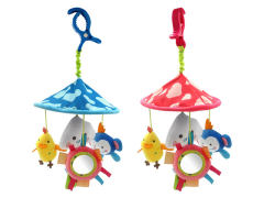 婴儿毛绒公仔安抚可旋转风铃挂件