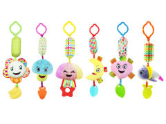 婴儿毛绒公仔安抚牙胶风铃挂件