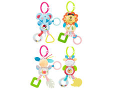 婴儿毛绒公仔安抚摇铃挂件