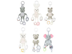 婴儿毛绒公仔安抚牙胶叮当挂件