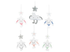 婴儿毛绒公仔安抚音乐风铃挂件