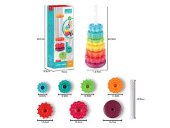 彩虹旋转塔叠叠乐(6个轮)