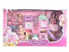 Amusement Park, doll set, pink toys