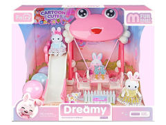 凯迪兔青蛙乐园套装