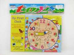 Wooden Clock  Puzzle toys