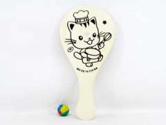 Wooden Paddle Ball