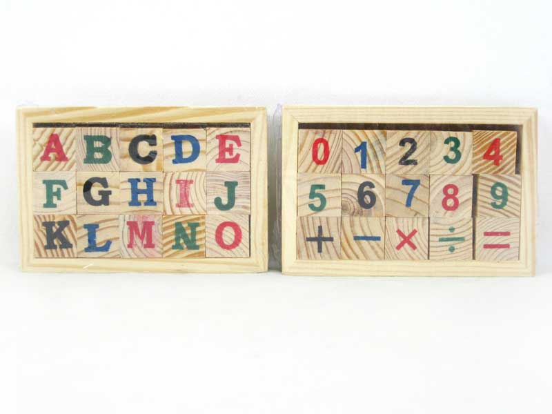 Wooden English/Numbers(2S) toys