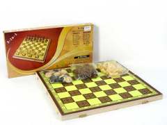 3in1 Wooden International Chin Chess toys