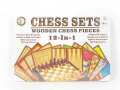 12in1 Wooden Play Chess