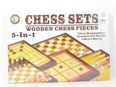 5in1 Wooden Play Chess