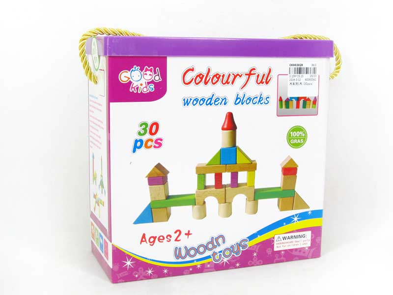 Wooden Block(30PCS) toys