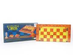 3in1 Wooden International Chin Chess