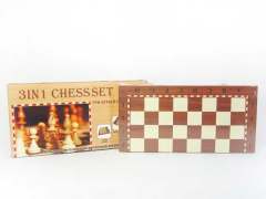 3in1 Wooden International Chin Chess