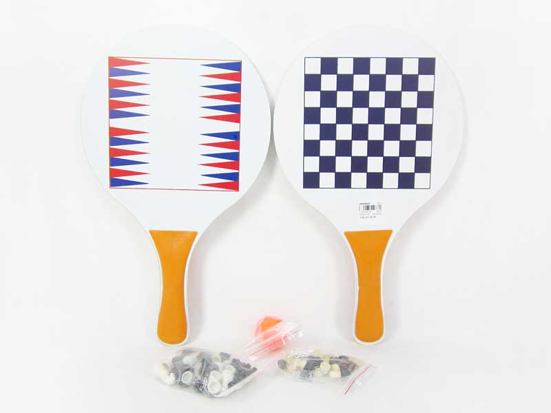 Wooden Racket & Chess toys