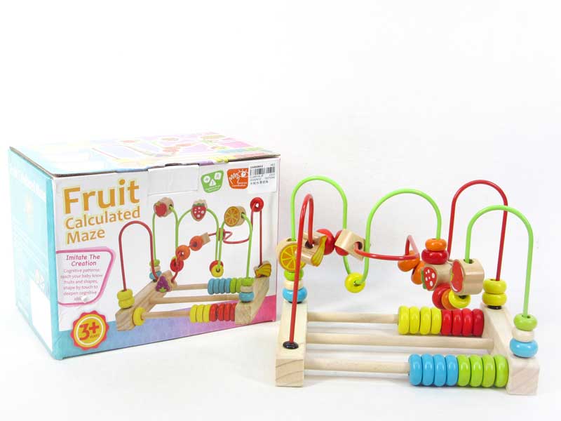 Wooden Fruit Calculated Maze toys