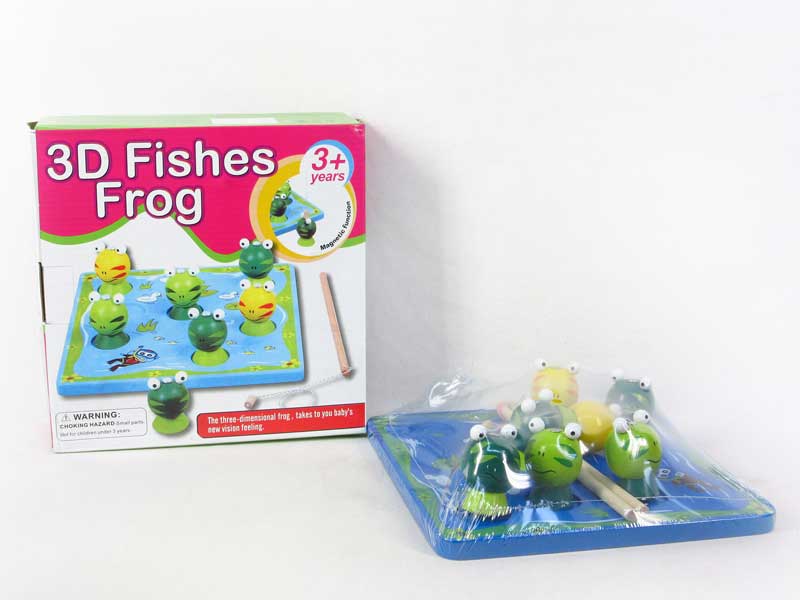 Wooden Fishes Frog Game toys