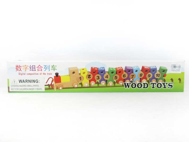 Wooden Number Train toys