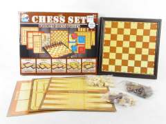 5in1 Wooden International Chin Chess
