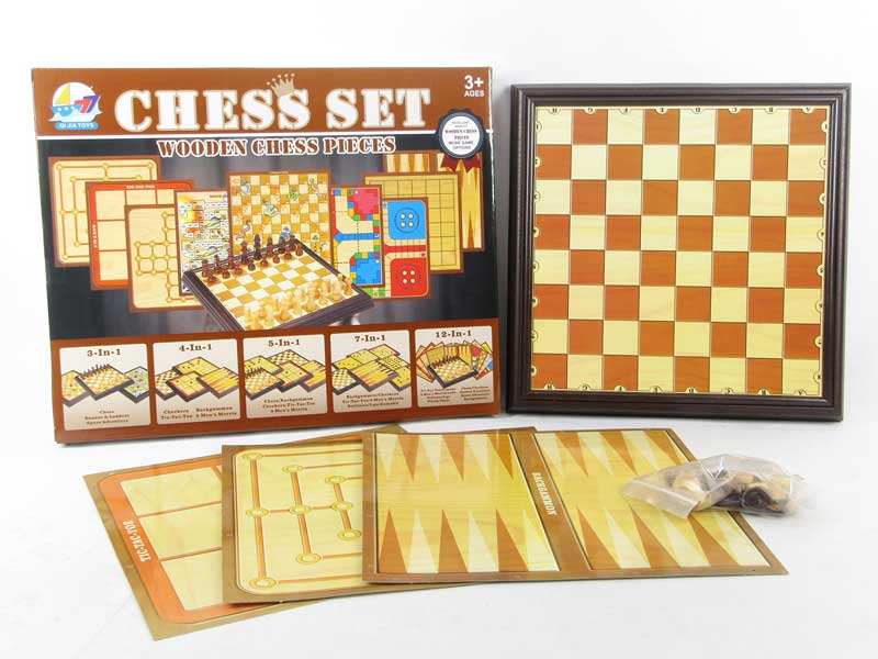 4in1 Wooden Chess toys