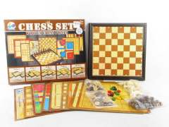 12in1 Wooden International Chin Chess