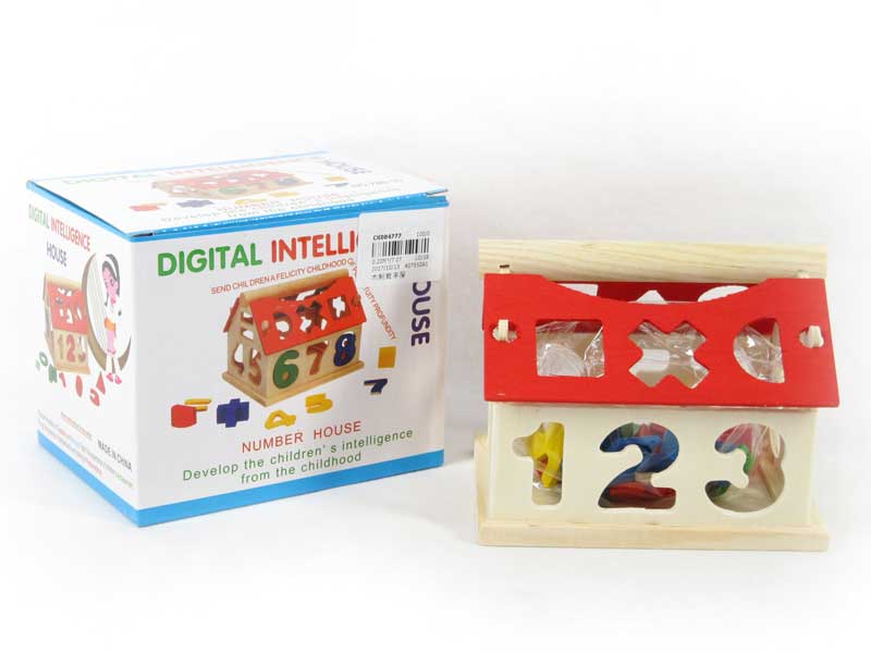 Wooden Numbers House toys