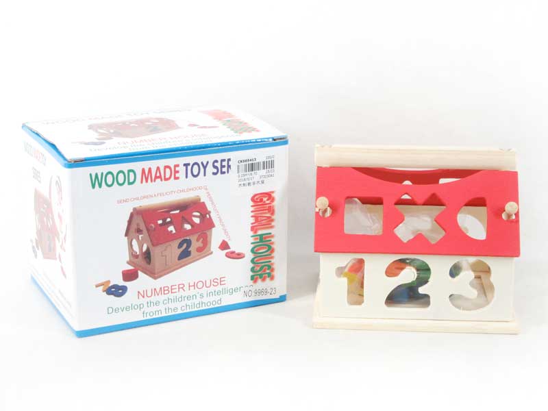 Wooden Digital Wooden House toys