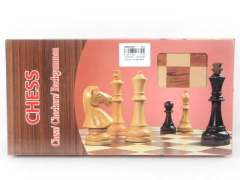3in1 Wooden International Chin Chess