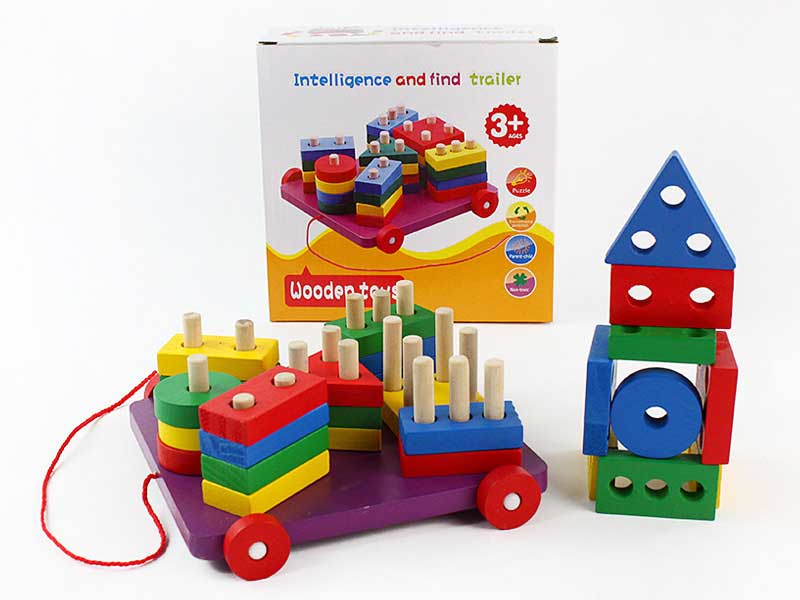 Wooden Block Car toys