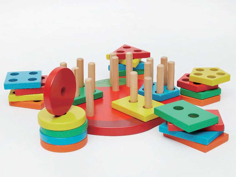 Wooden Apple Blocks Set toys