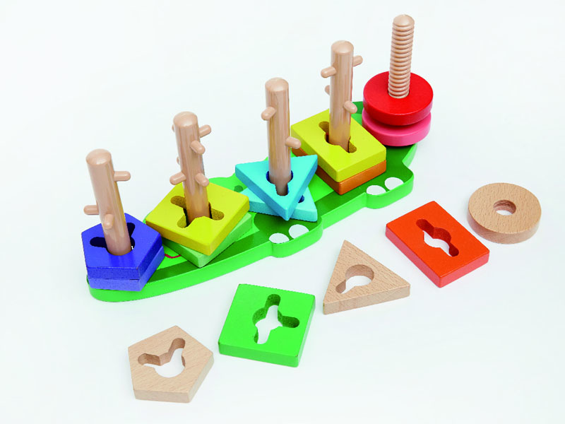 Wooden Crocodile Blocks Set toys