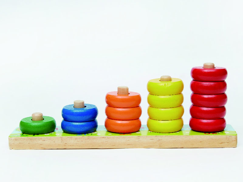 Wooden Rainbow Calculates Circle toys