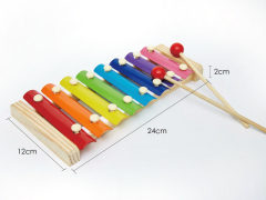 Wooden Hand Knocks The Xylophone
